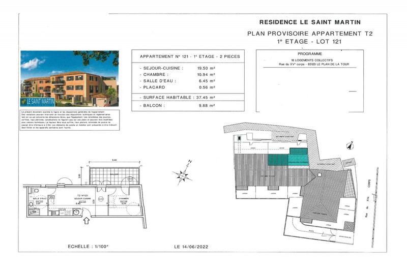 Photo n°2 - Vente appartement Le Plan-de-la-Tour 83120 - 195 000 €