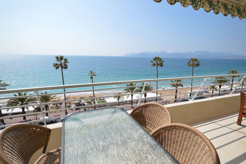 Appartement Cannes Bord de mer,  Location saisonnière appartement  4 pièces   95&nbsp;m&sup2;
