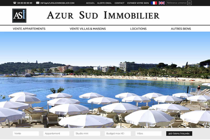 Photos Bienvenue sur le nouveau site internet de Azur Sud Immobilier