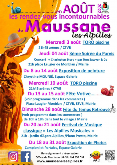 Photos LES RENDEZ INCONTOURNABLES AOUT - MAUSSANE LES ALPILLES