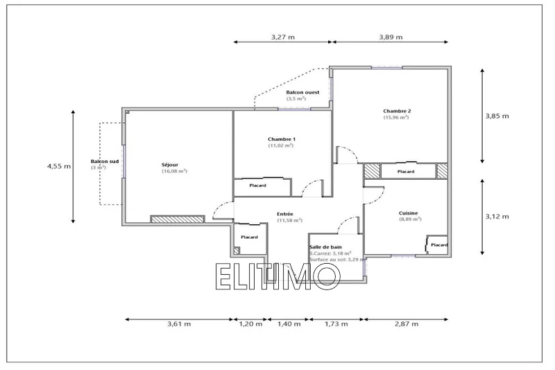 Vente appartement Nice  