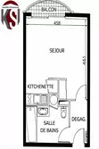 Vente studio t1 Seillons-Source-d'Argens  