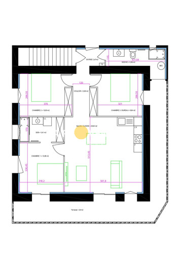 appartement  4 rooms  Gardanne   80 m² -   