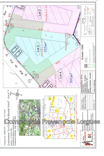 Vente terrain à bâtir Lorgues  Land Lorgues   to buy land   555&nbsp;m&sup2;