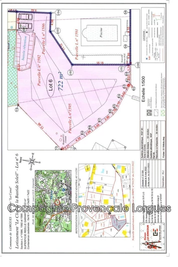 Vente terrain à bâtir Lorgues Vente terrain à bâtir Lorgues Land Lorgues to buy land 722 m²