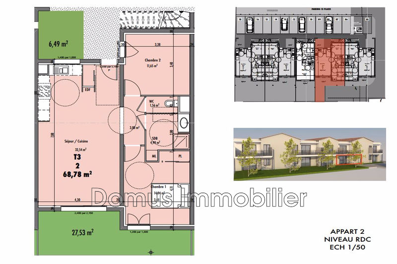 Photo Appartement Vedène Proche village, achat appartement 3 pièces 68 m²