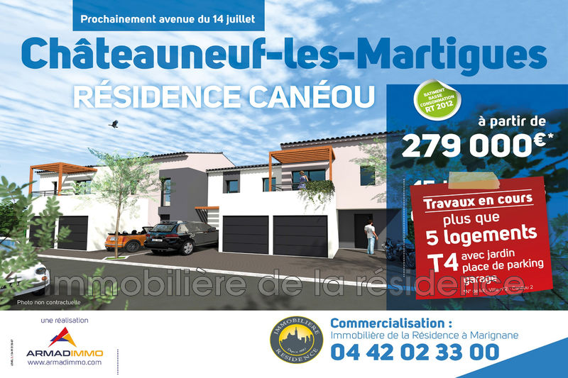 Photo Villa Châteauneuf-les-Martigues Centre ville, Neuf villa 3 chambres 72 m²