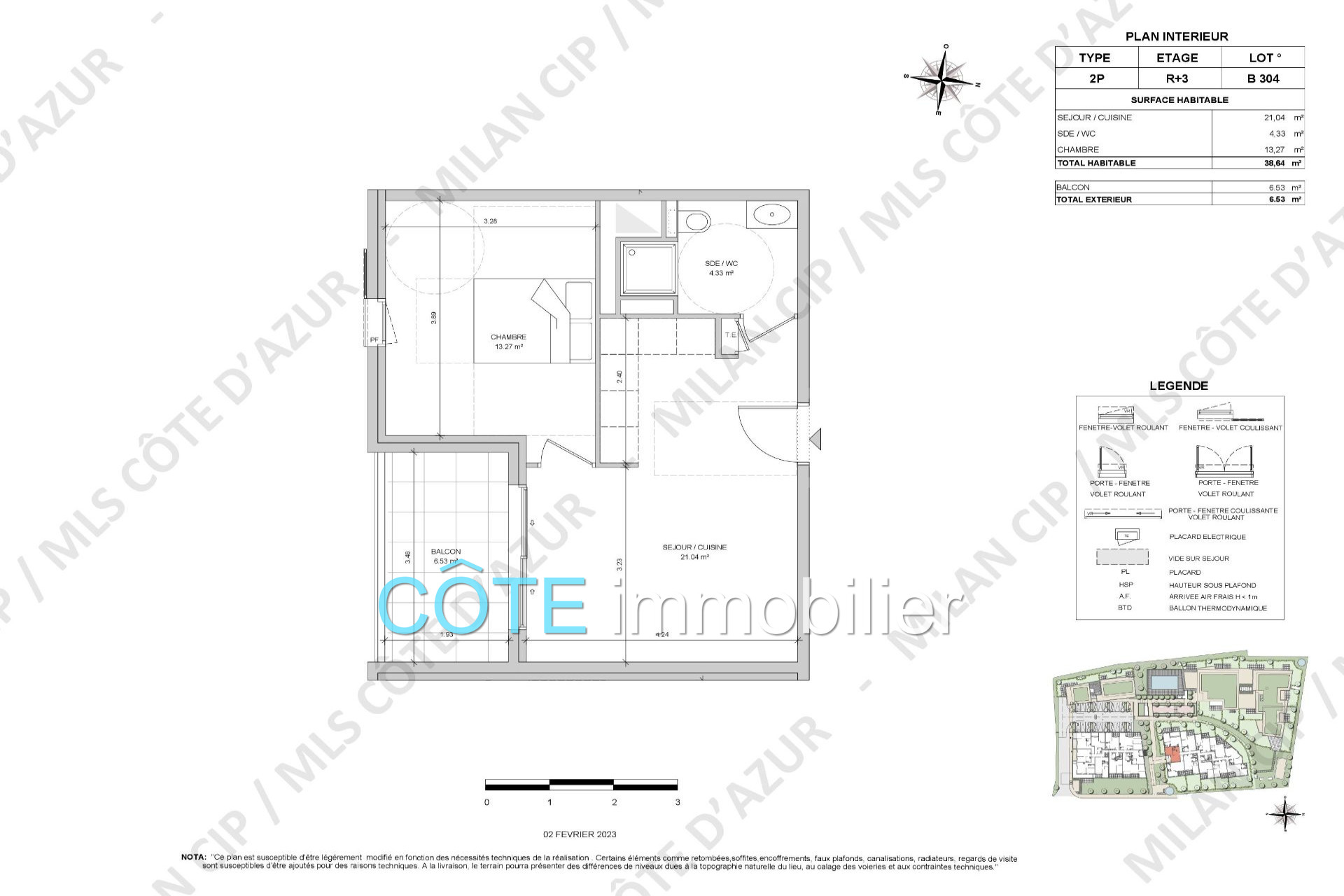 Vente Appartement 39m² à Antibes (06600) - Côte Immobilier