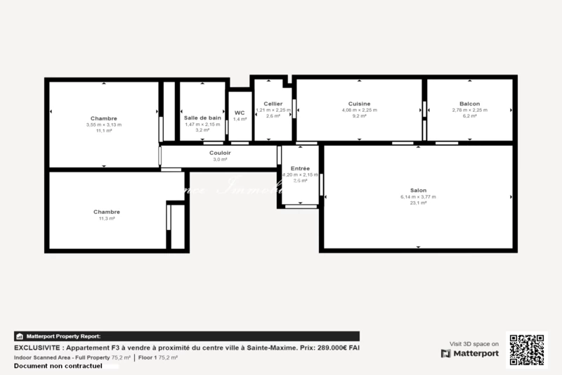 Vente appartement Sainte-Maxime  