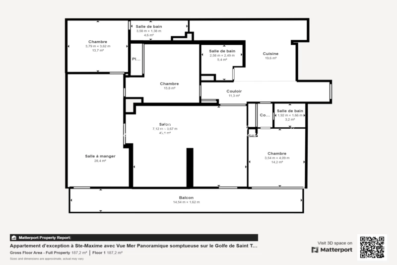 Vente appartement Sainte-Maxime  