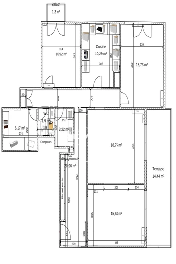 Vente appartement Montpellier  