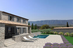 Vente terrain Gordes Maison A- Vue 3 