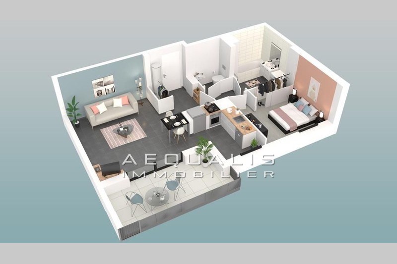 Appartement Saint-Laurent-du-Var   achat appartement  2 pièces   45&nbsp;m&sup2;