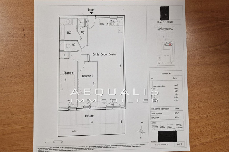 Vente appartement Saint-Laurent-du-Var  