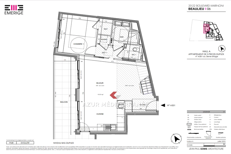 Vente duplex Beaulieu-sur-Mer  