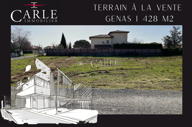 Vente terrain Genas Vente terrain Genas Terrain Genas Azieu, achat terrain 428 m²