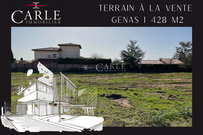 Vente terrain Genas Vente terrain Genas Land Genas Azieu, to buy land 428 m²