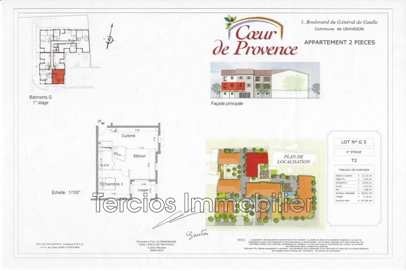 vente Appartement Graveson Centre-ville Appartement Graveson Centre-ville, achat appartement 2 pièces 45 m²