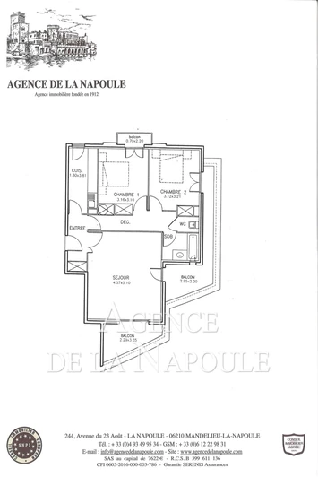 Vente appartement Mandelieu-la-Napoule  
