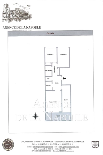 Vente appartement Mandelieu-la-Napoule  