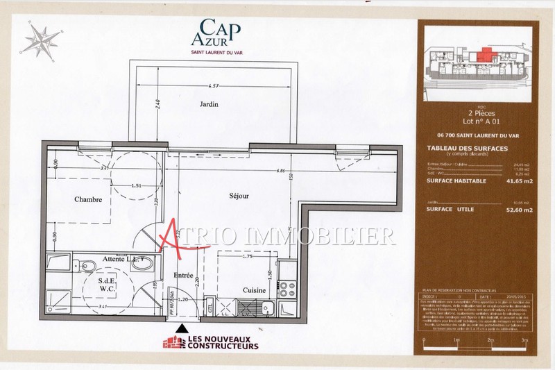 Photo Appartement Saint-Laurent-du-Var Plateaux fleuris, Location appartement 2 pièces 42 m²