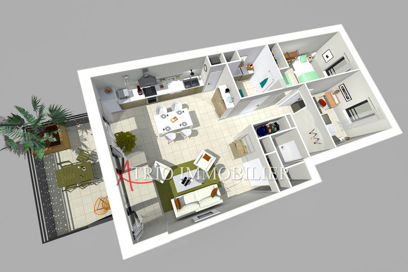 Photo Appartement Cagnes-sur-Mer Les presses, Neuf appartement 3 pièces 67 m²