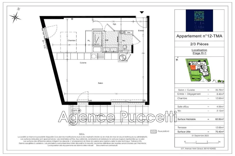 Vente appartement Vence  