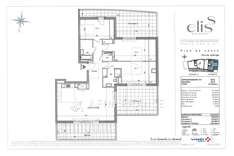 Vente appartement Cap-d'Ail  