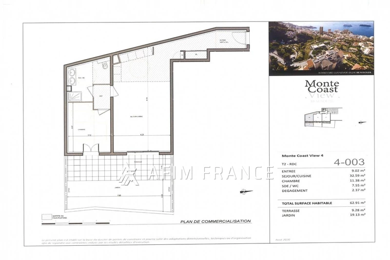 Vente appartement Beausoleil  