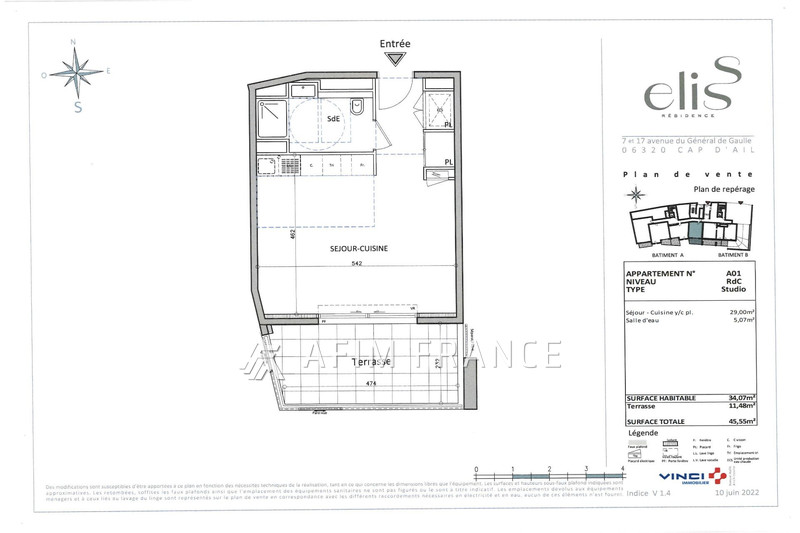 Vente appartement Cap-d'Ail  