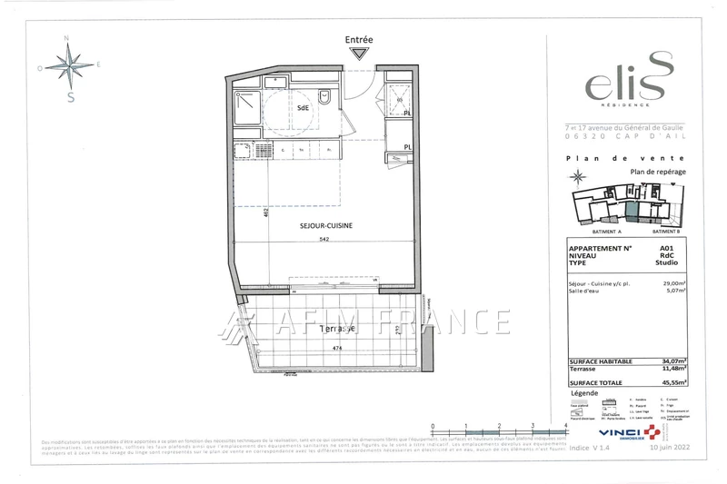 Vente appartement Cap-d'Ail  