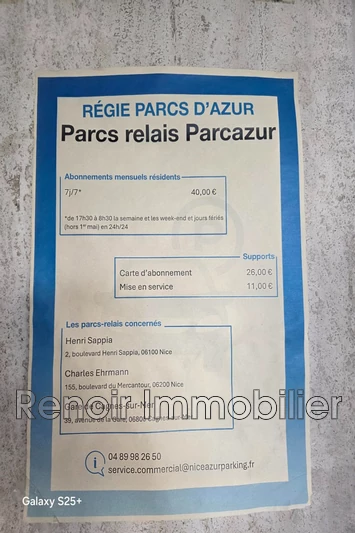 Vente appartement Nice  
