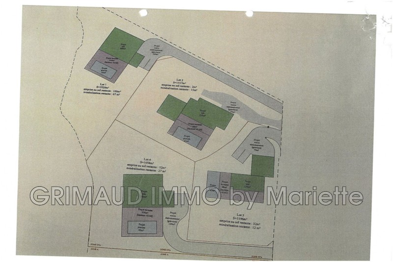 Vente terrain Grimaud  