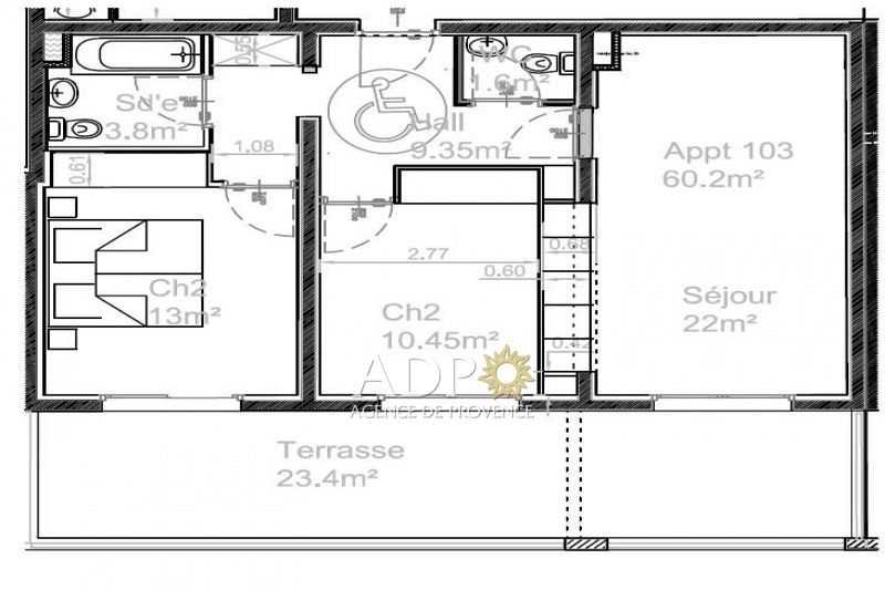 Photo Appartement Mouans-Sartoux achat appartement 3 pièces 60 m²