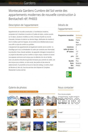 Photo Apartment Cumbre del Sol to buy apartment 3 rooms 177 m²