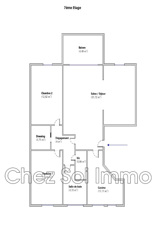 Appartement 3 pièces 31 m² · à Cagnes-sur-Mer · 31 m² · 519 900 €