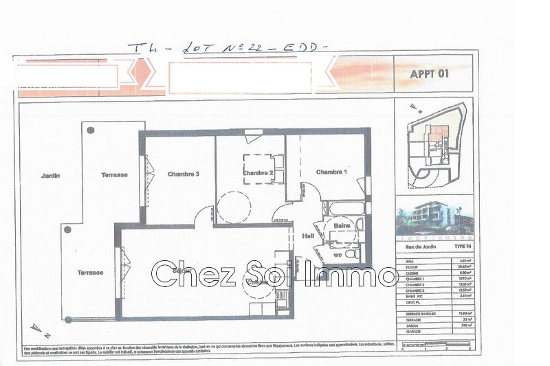 Photo Appartement Saint-Laurent-du-Var Rascas, achat appartement 4 pièces 76 m²