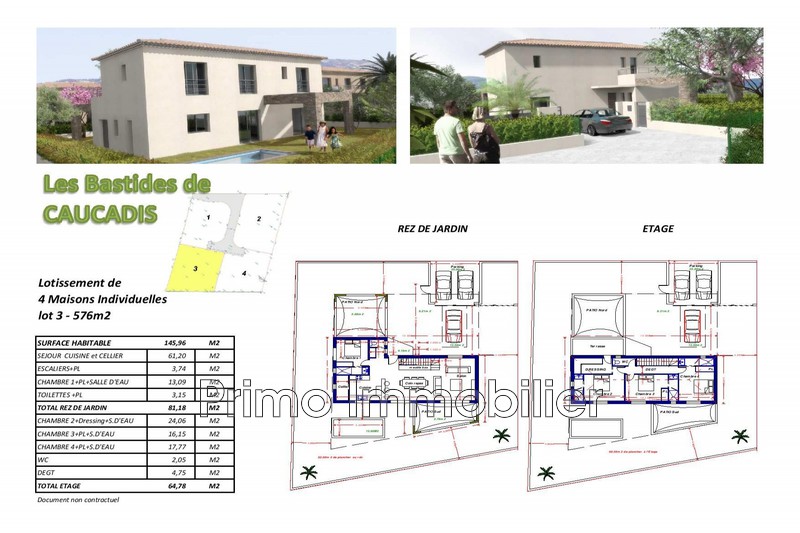 Photo Land Grimaud Proximité village, to buy land 576 m²