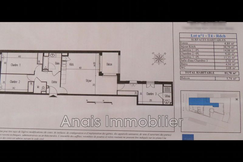 Photo Appartement Cogolin achat appartement 4 pièces 81 m²