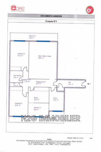 Vente appartement Le Cannet  
