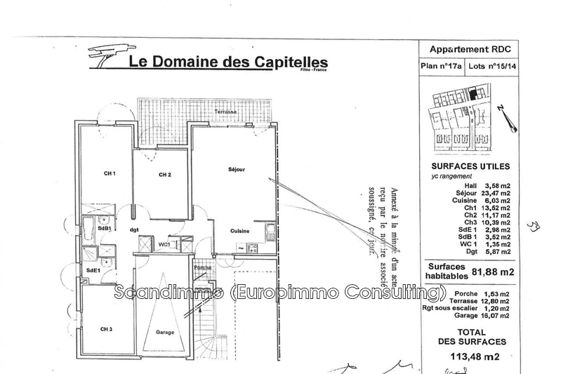 Vente appartement Fitou  