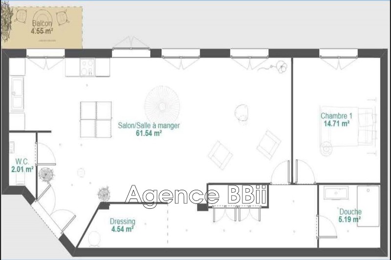 Photo Apartment Nice Carré d'or, to buy apartment 3 rooms 85 m²