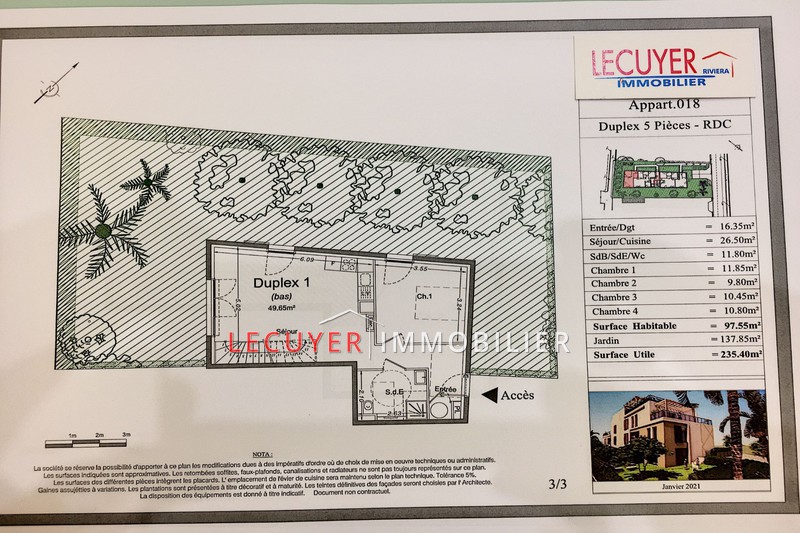 Photo Appartement Golfe-Juan Centre-ville, achat appartement 5 pièces 97 m²