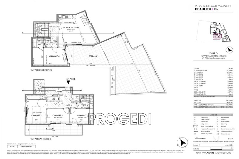 Vente duplex Beaulieu-sur-Mer  