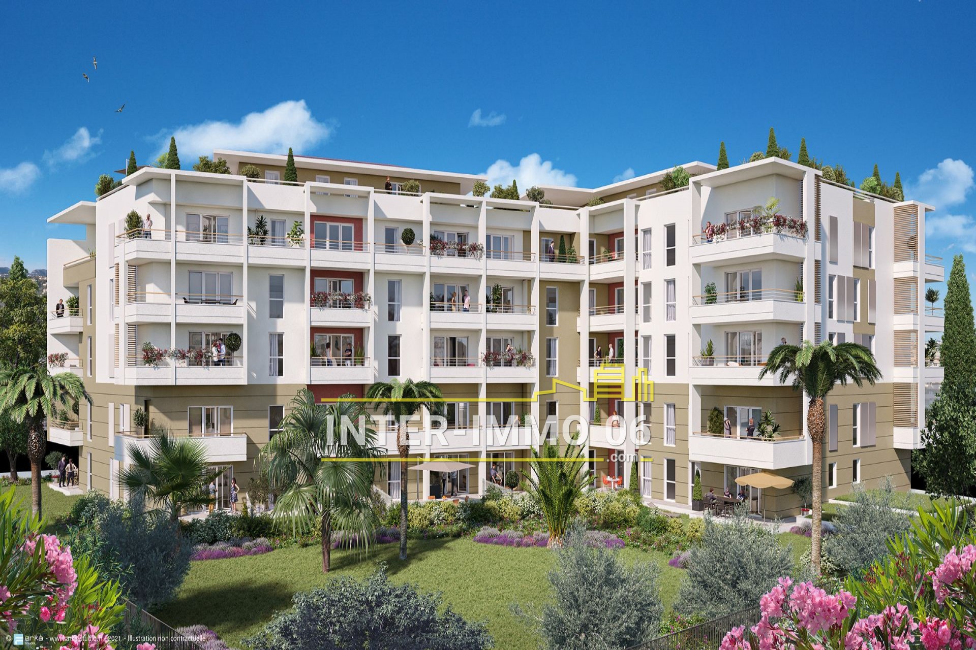 Vente Appartement 40m² 2 Pièces à Cagnes-sur-Mer (06800) - Inter-Immo 06