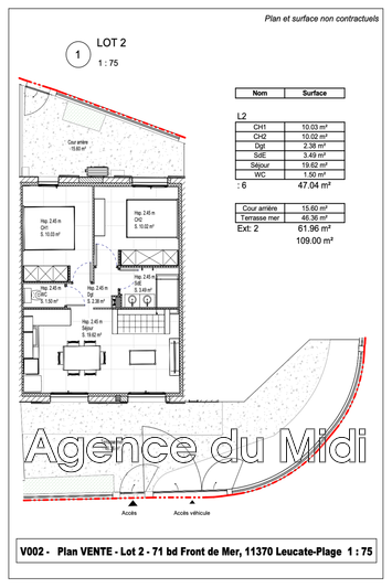 Vente appartement Leucate  
