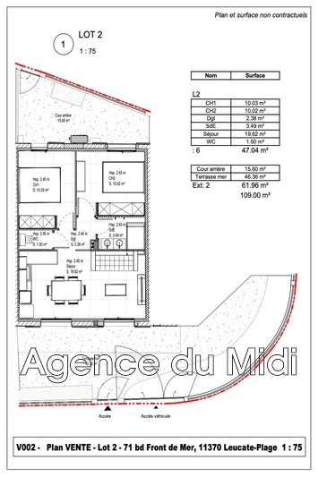 Vente appartement Leucate  