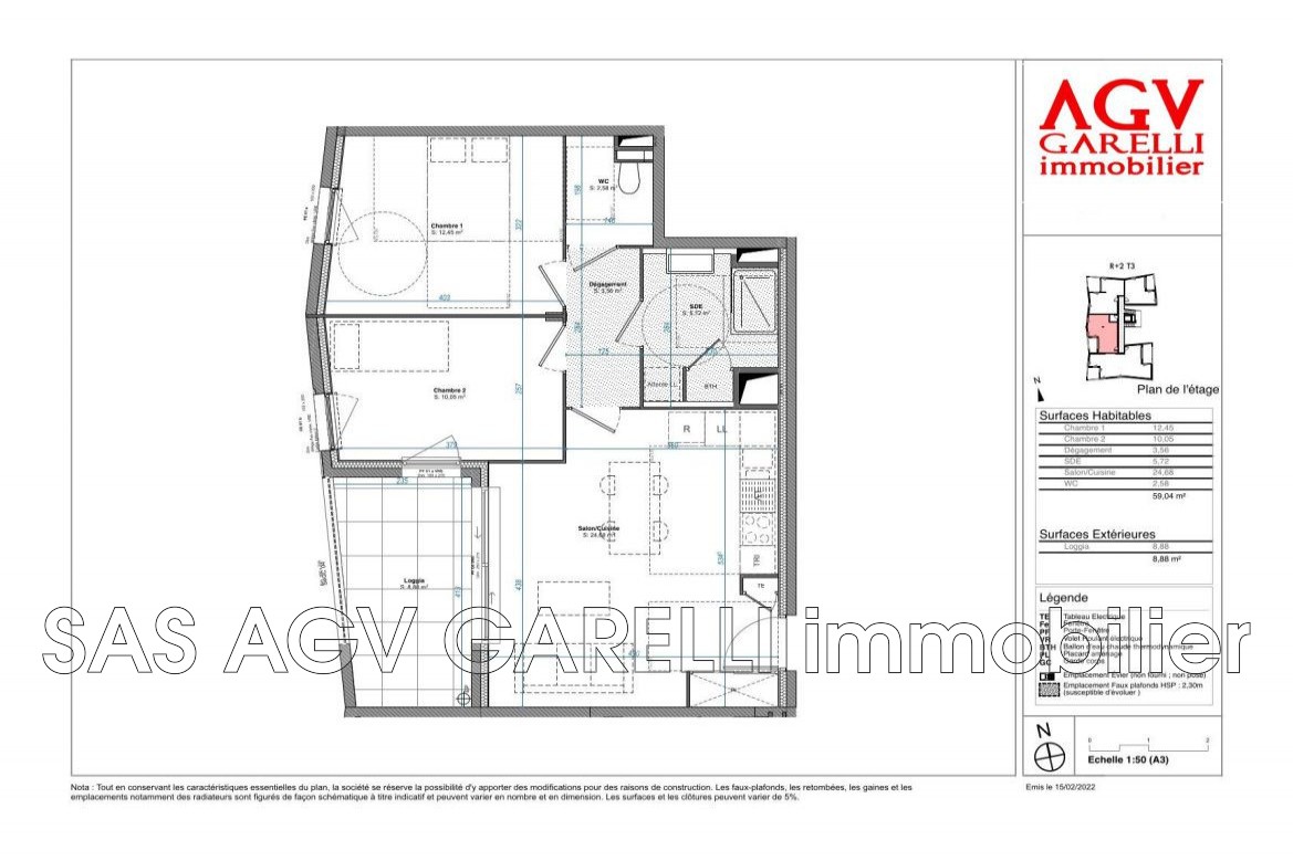 Vente Appartement 59m² 3 Pièces à Hyères (83400) - Agv Garelli Immobilier