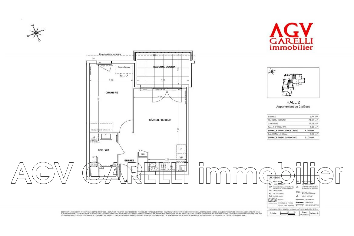 Appartement 2 pièces 21 m² · à Cogolin · 21 m² · 271 000 €