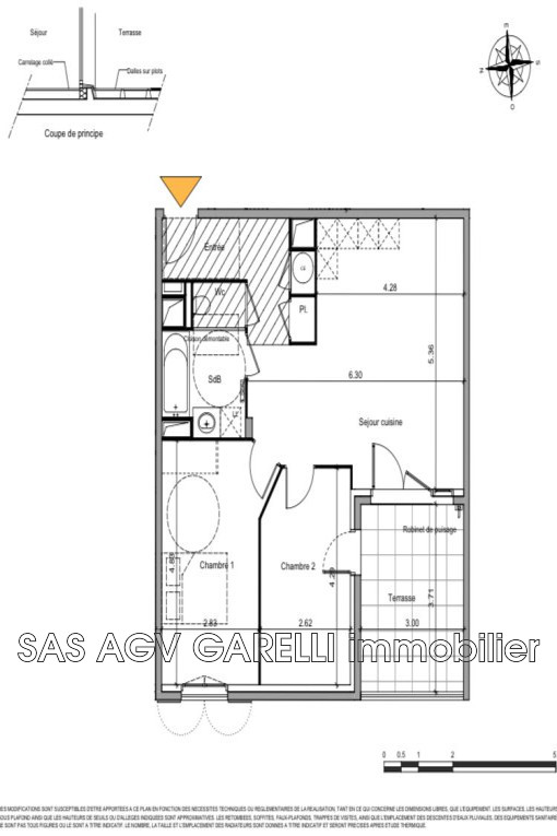 Vente Appartement 65m² 3 Pièces à La Crau (83260) - Agv Garelli Immobilier